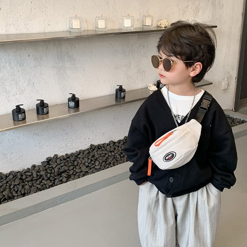 Moda lona bonito versão coreana bebê crianças saco do mensageiro