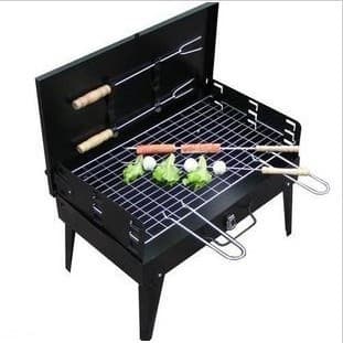Grelha portátil preguiçosa para exterior, grelha dobrável, grelha portátil para forno