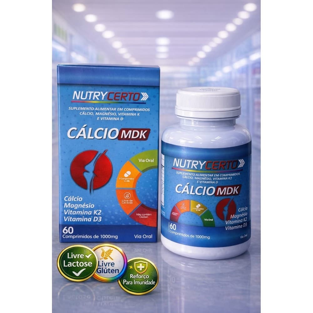 Nutrycerto Cálcio MDK com 60 Compr