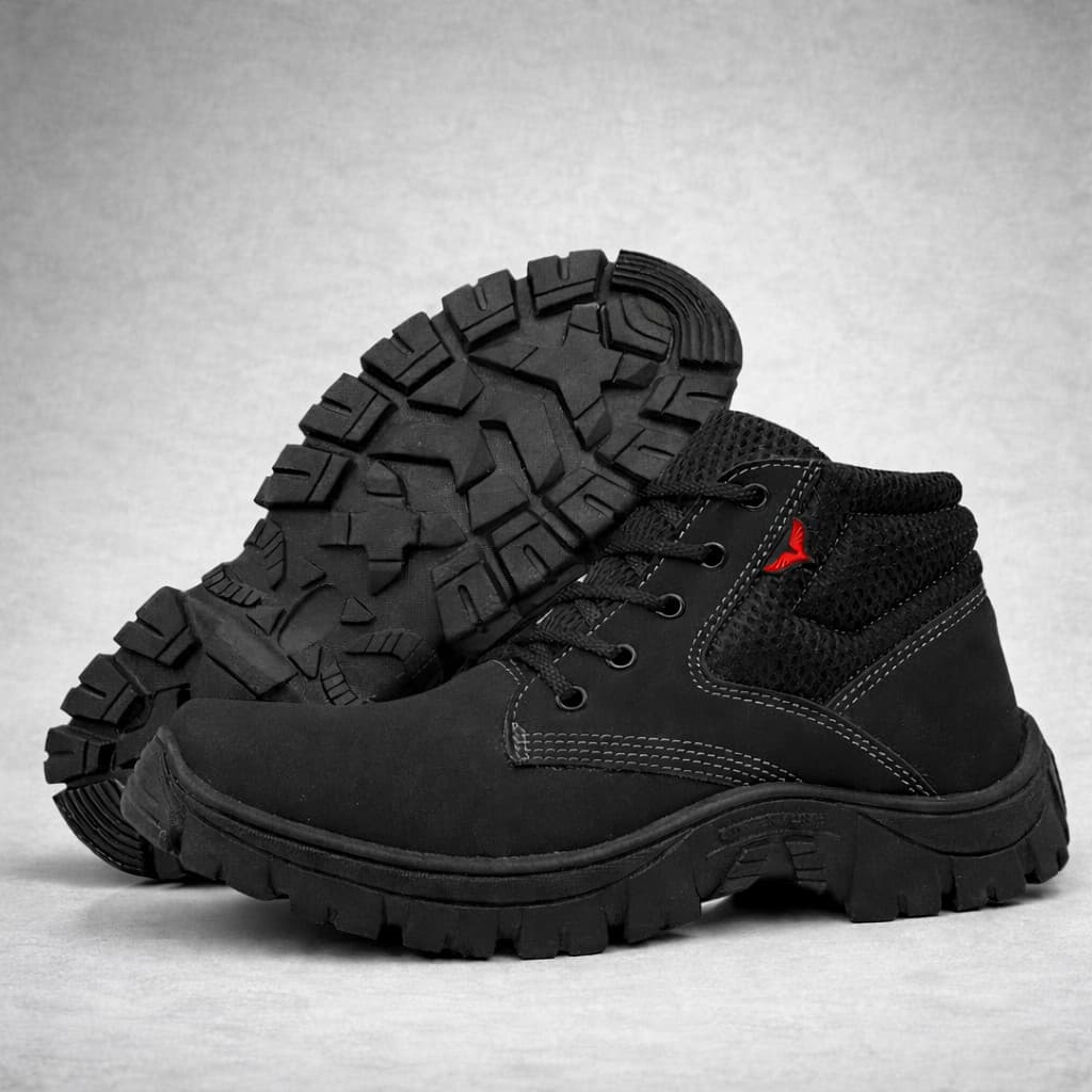 Coturno Bota Trabalho Resistente Confortavel Macio Seguro