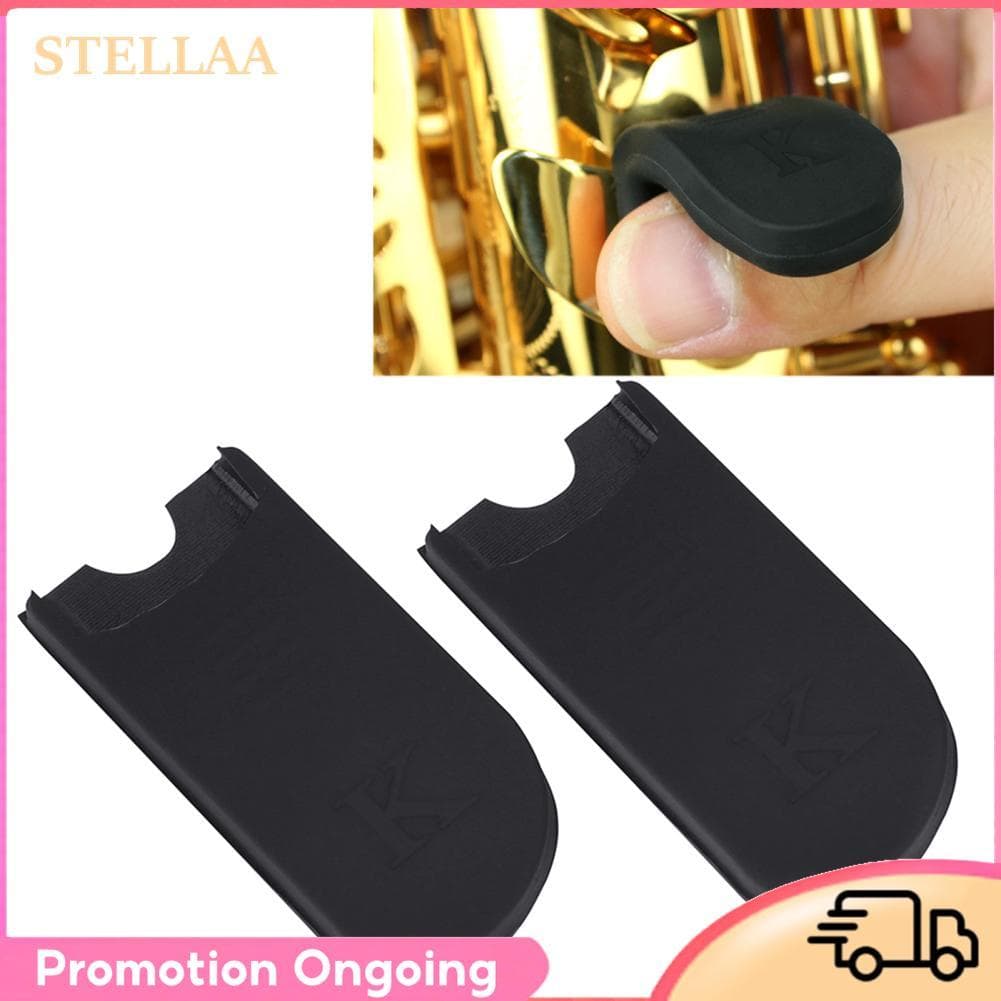 Stellaa tenor sax polegar resto 2 pçs almofada de dedo confortável saxofone almofada para soprano alto sax