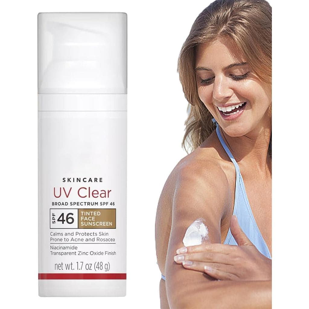 Protetor Solar Hidratante Facial à Prova d'Água - Creme Protetor Solar de Amplo Espectro, Textura Não Oleosa com Acabame