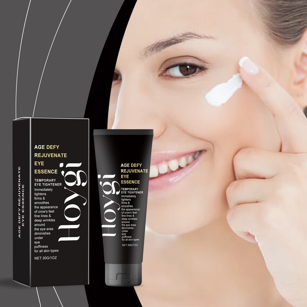Hoygi creme de essência para os olhos, hidratante suave para a pele, melhora linhas finas ao redor dos olhos, creme de e