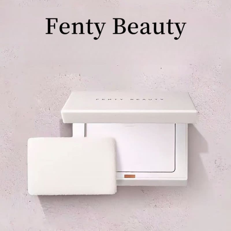 Moda linda marca Fenty beleza controle de óleo configuração em pó bolo branco translúcido fosco sensação de foco macio