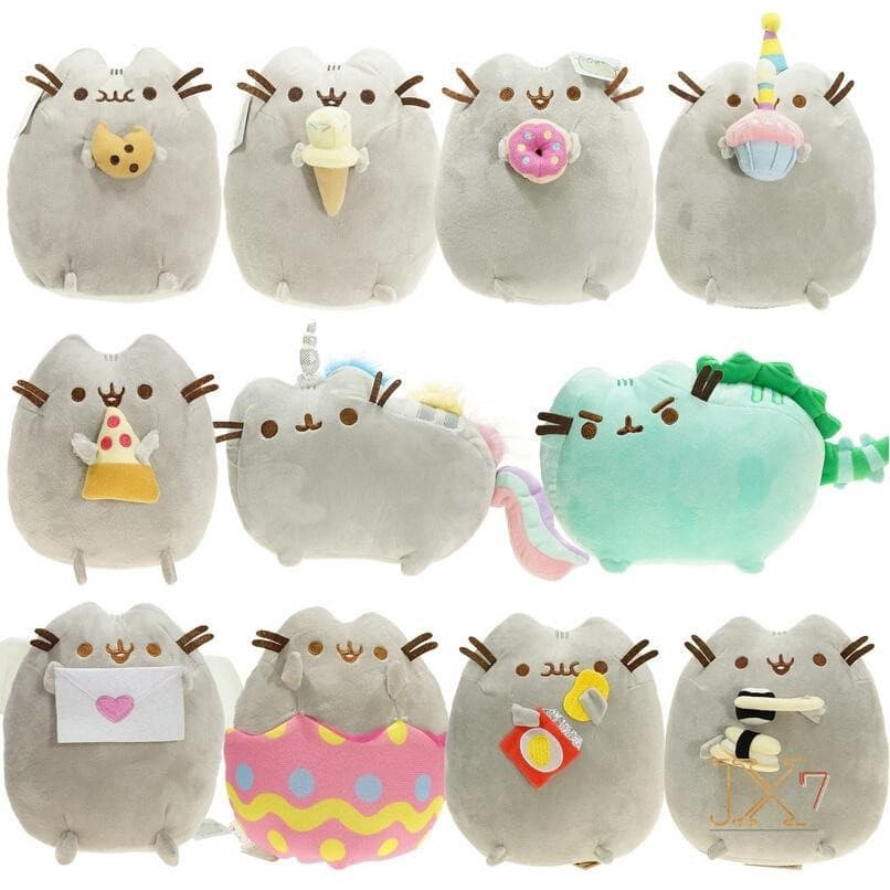 Gato Pusheen com bolinhos de pelúcia macio Animais de pelúcia Brinquedos de pelúcia