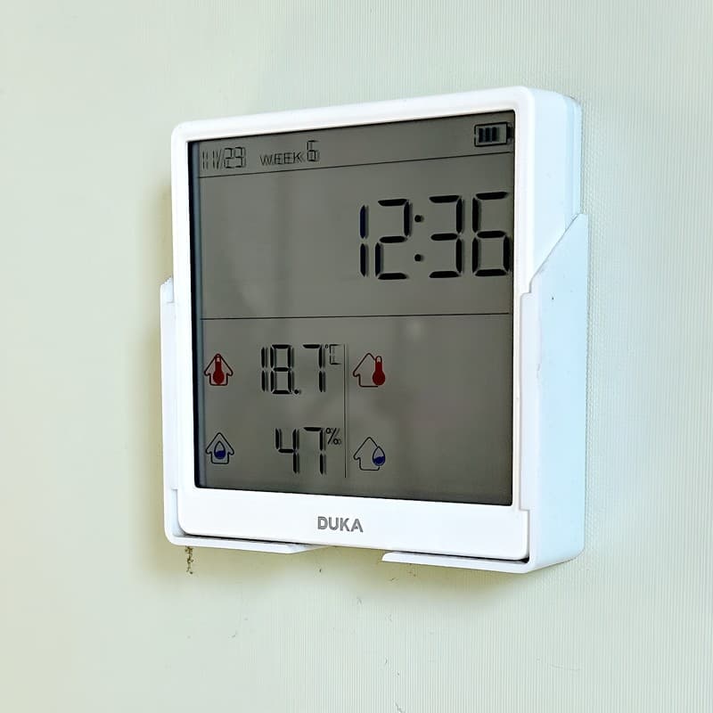Duke TH3 Termo-higrômetro Jingzao Interior Escritório Quarto de bebê Sutiã com Sensor de alta precisão montado na parede
