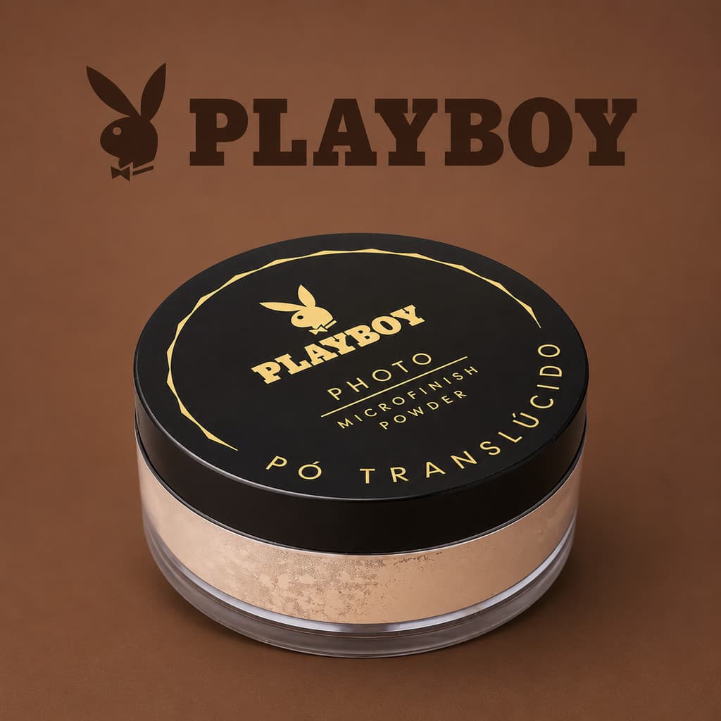 Pó Solto Translúcido Playboy Maquiagem Profissional Matte