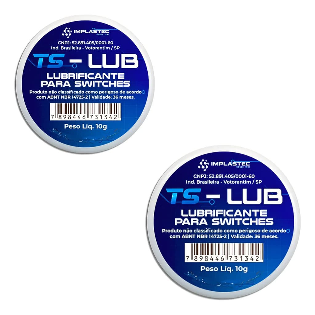 2x Graxa Lubrificante  Switches Teclados Gatilhos Ts-lub 10g