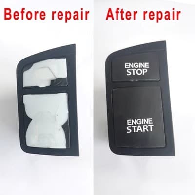 Adequado para Audi A6L C5 botão iniciar ignição parar interruptor de partida botão remodelação botão reparação adesivo