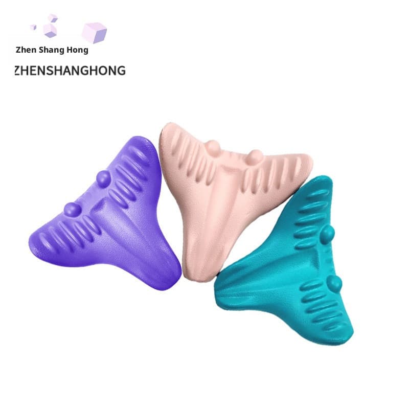 Travesseiro de massagem para coluna Cervical, pescoço, gravidade, Shiatsu, massageador, pescoço, estiramento, relaxament