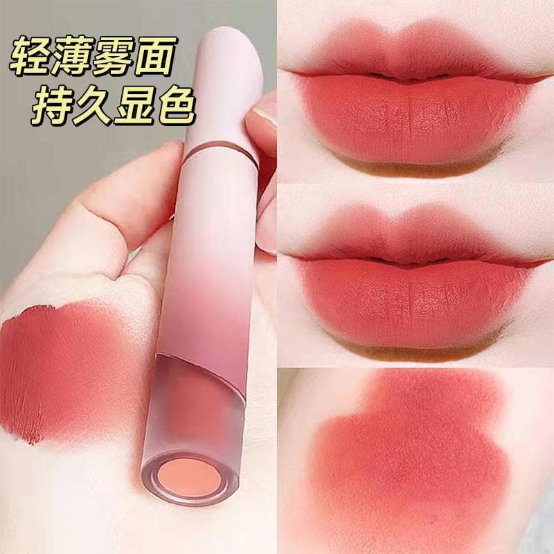 Xiaohongshu recomendado creme genuíno esmalte labial fosco veludo fosco lábio lama batom clareamento copo antiaderente m