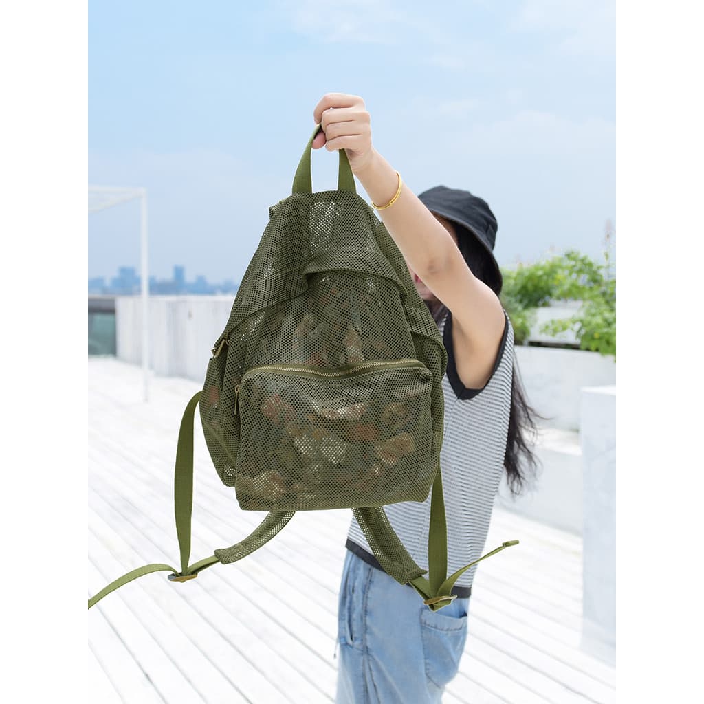 Chengxin feminino ins oco Net mochila feminina 2026 novo estilo Casual simples Super quente viagem pequena mochila