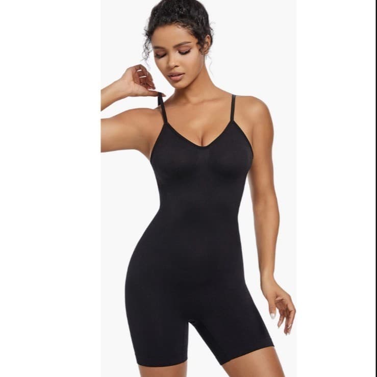 Body macaquinho cinta modeladora redutor abdominal costa aberta e short levanta bumbum costa nua CINTA433