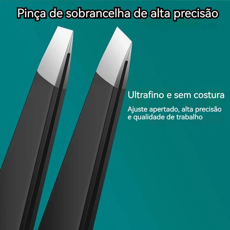 Clipe de sobrancelha de alta precisão, pinça para aparar sobrancelha, clipe de sobrancelha de aço inoxidável, ferramenta