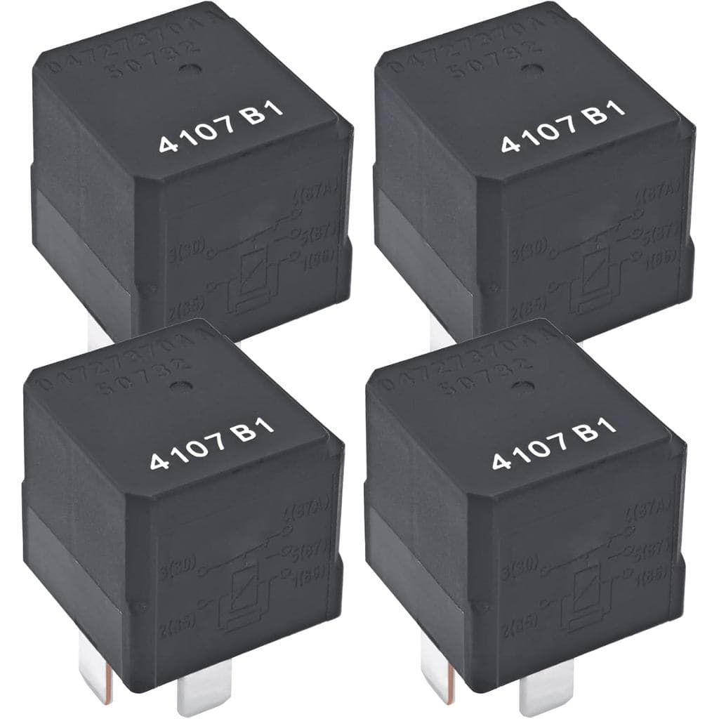 04727370AA 50732 Relé Automotivo (Pacote com 4) – Relé de Alto Desempenho 12VDC 5 Pinos - Substituição Direta para 04727