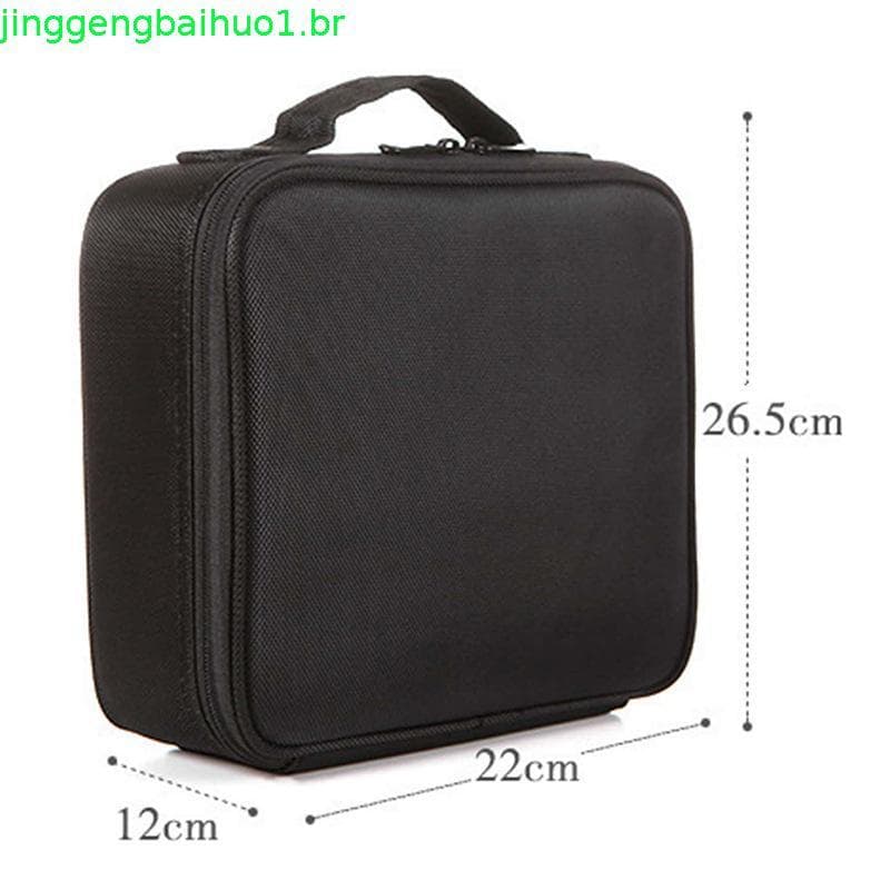 SUBING Bolsa De Maquiagem , Cosmética Com Divisórias De Grande Capacidade , Estojo Organizador Multifuncional Profission