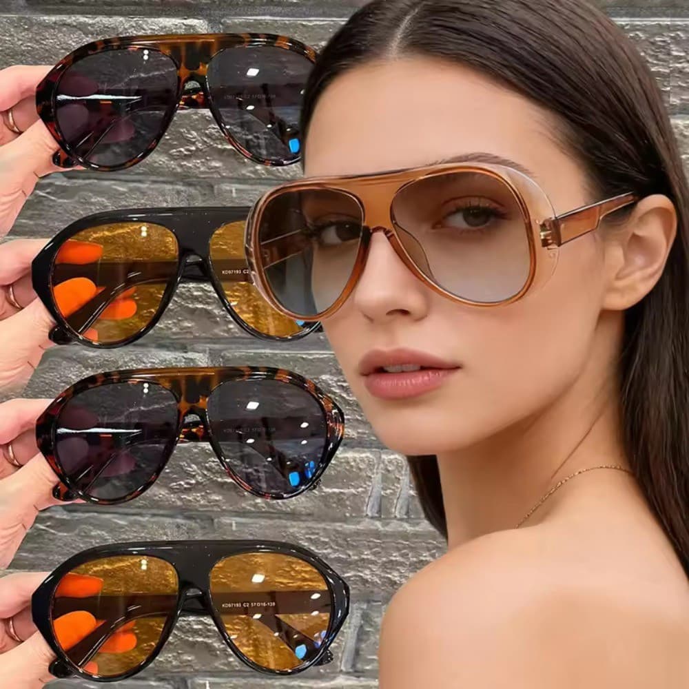 Óculos de sol protetores UV400 com estampa de leopardo estilo hip-hop, unissex, adequados para viagens ao ar livre, desi