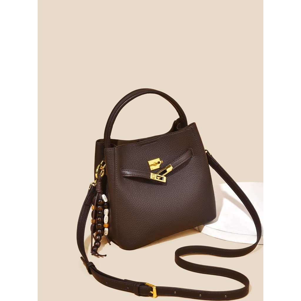 Hong Kong na moda All-Match balde saco Cross-corpo leve pequena bolsa de ombro moda High-End luz luxo grande-Capa