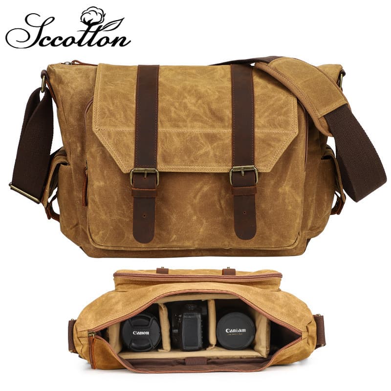 Cross-Border novo estilo slr câmera Digital saco de ombro saco do mensageiro ao ar livre portátil lona Micro slr câmera