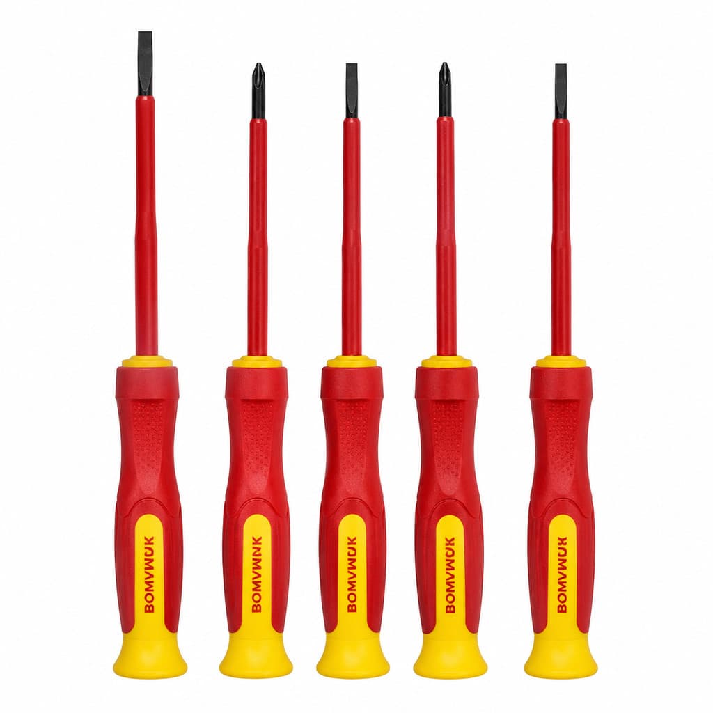 Kit Chaves de Precisão 5 Peças Magnéticas | Fenda, Phillips, Torx e U para Celular, Notebook e Eletrônicos
