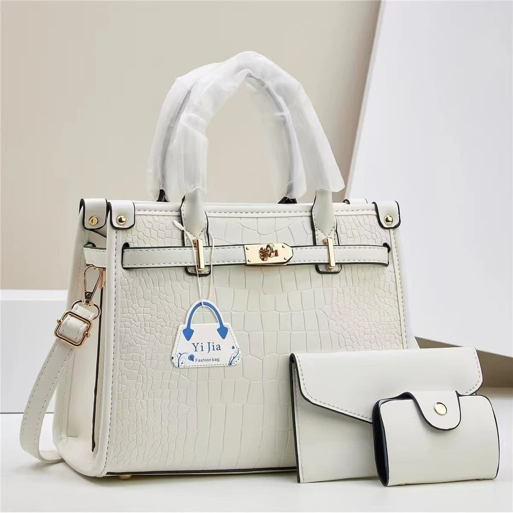 Novo estilo Macaron bolsa de moda de três peças grande capacidade mensageiro de um ombro