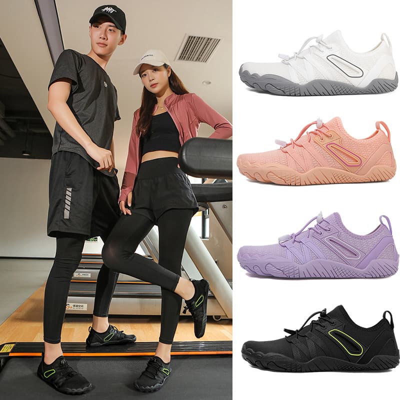 Sapatos de Fitness Indoor feminino sola macia absorção de choque exercício em casa sapatos de perda de peso dedicado aga