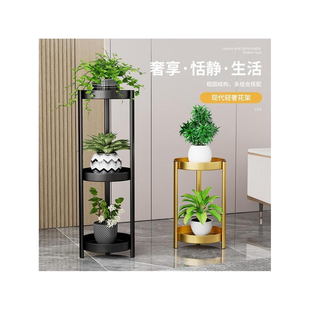Luz de luxo ferro flor prateleira sala estar chão Multi-camada varanda interior endro verde suculento Orchi