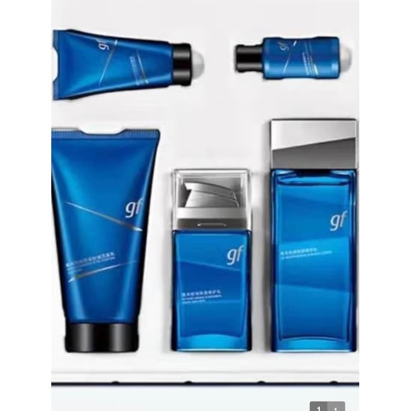 Conjunto de viagem masculino de golfe limpador Facial Toner loção hidratante Shampoo hidratante conjunto de quatro peças
