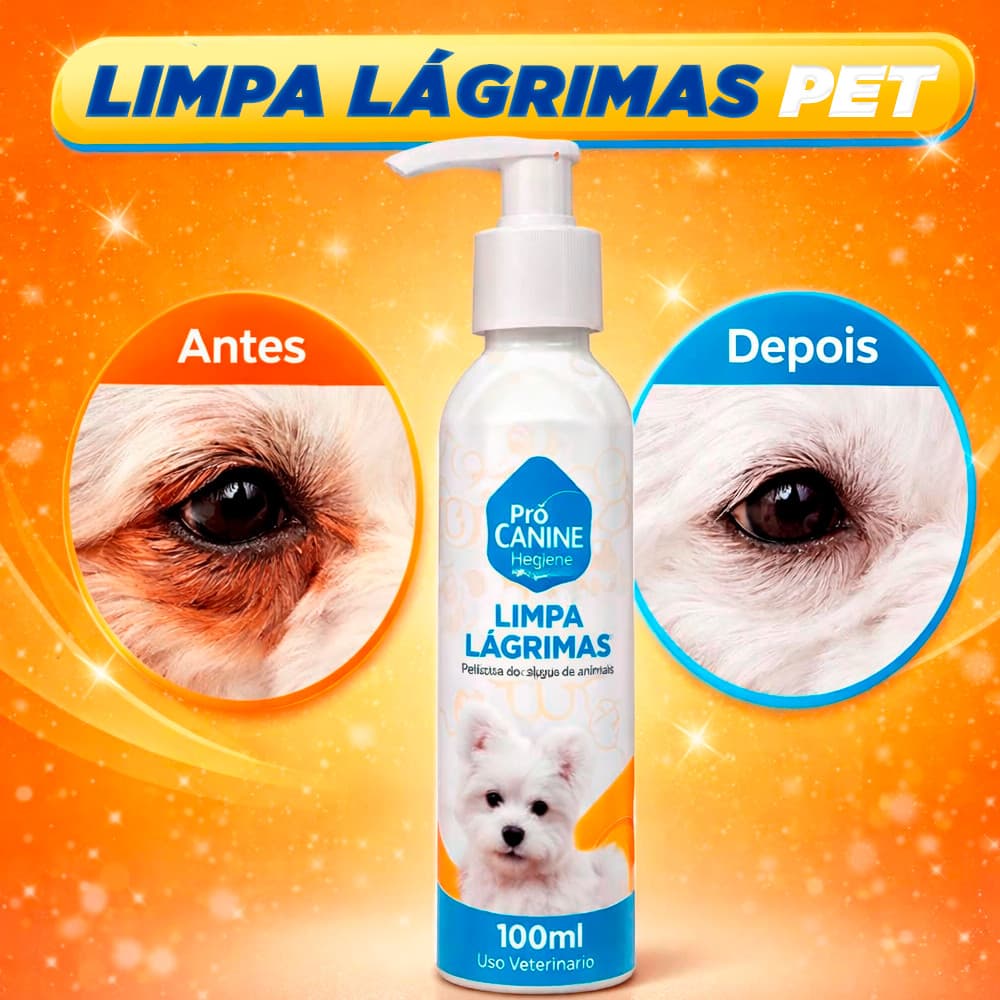 Kit Shampoo Antipulgas ProCanine 500ml + Limpa Lágrimas Pro Canine 100ml