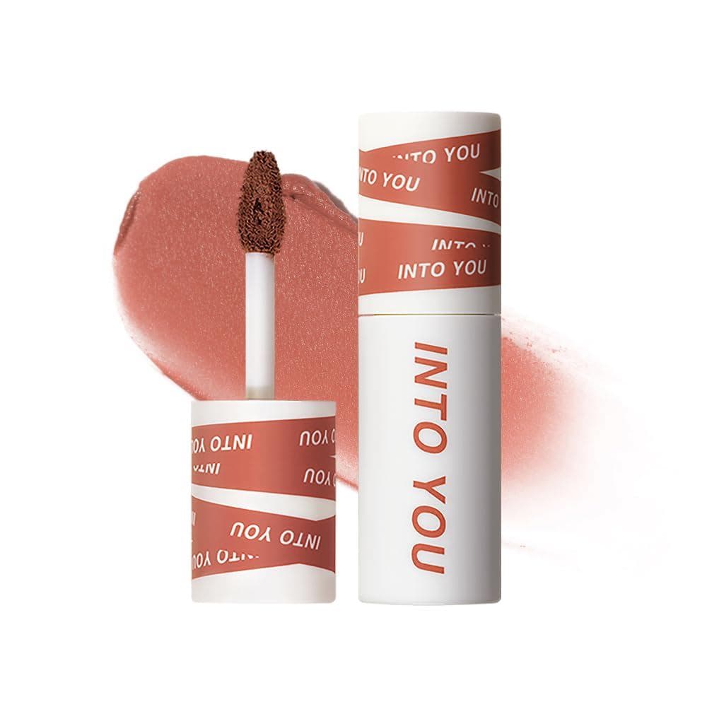 Batom Matte Nude INTO YOU para Mulheres, Batom Líquido à Prova d'Água de Longa Duração com Textura Leve de Argila, Uso D