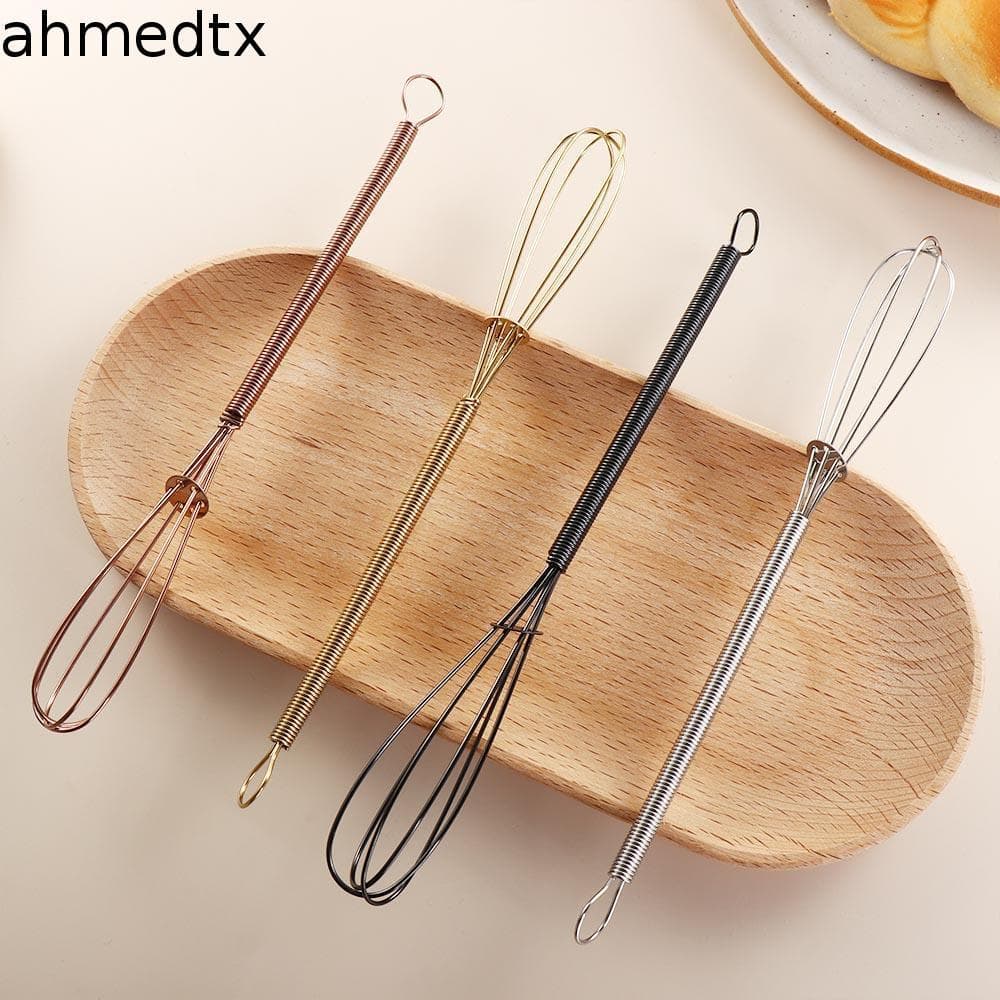 AHMEDTXB Batedor De Ovos Mini 1 Peça , Acessórios De Cozinha Para Misturar Creme De Ovo , Ferramenta De Cozimento De Aço