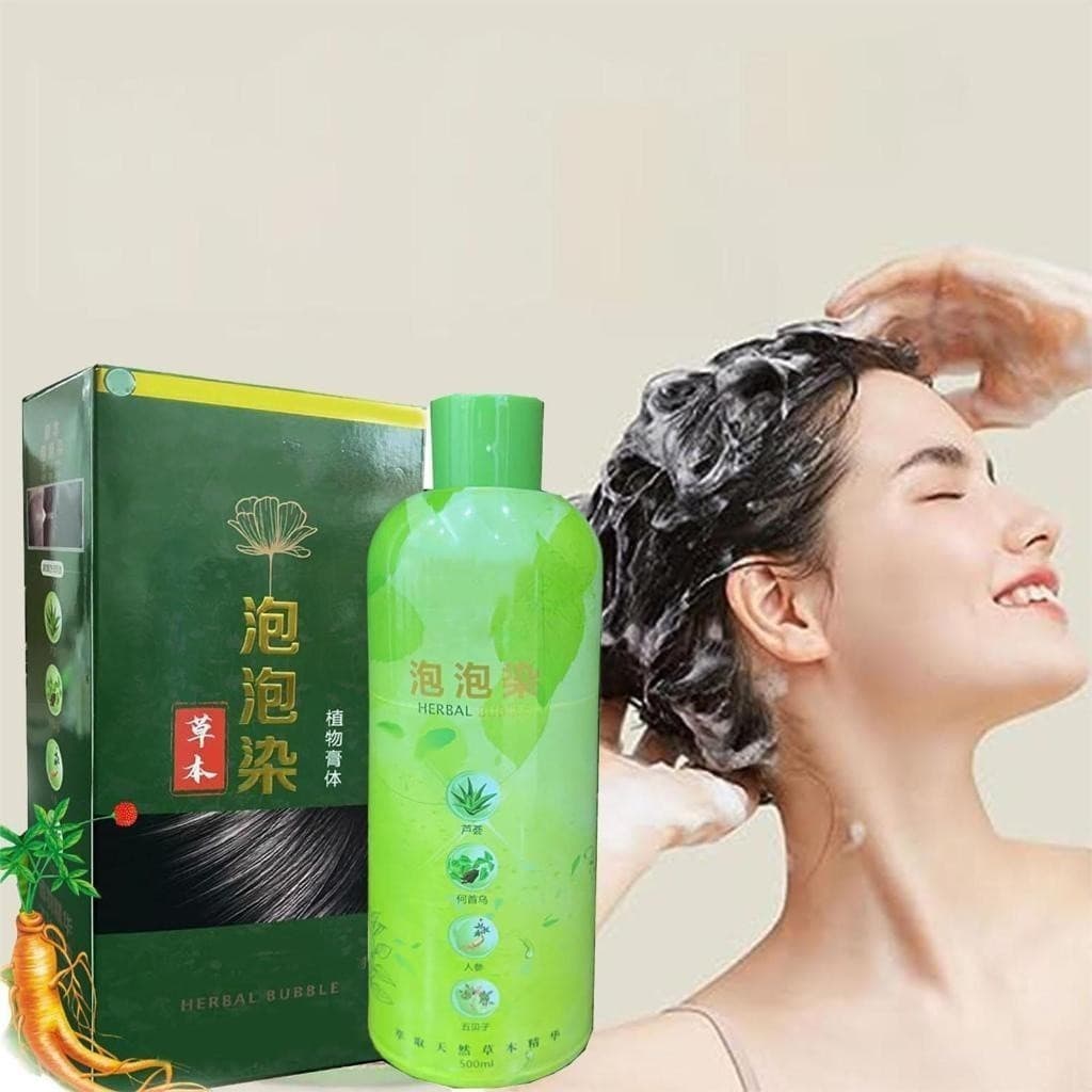 Shampoo 3 Em 1 Para Cabelos Longos Homens E Mulheres Com Tom De Grama