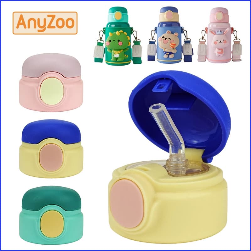 Adequado para AnyZoo AnyZoo Tampa de copo térmico dois em um, bico de copo de água, acessórios de capa de palha