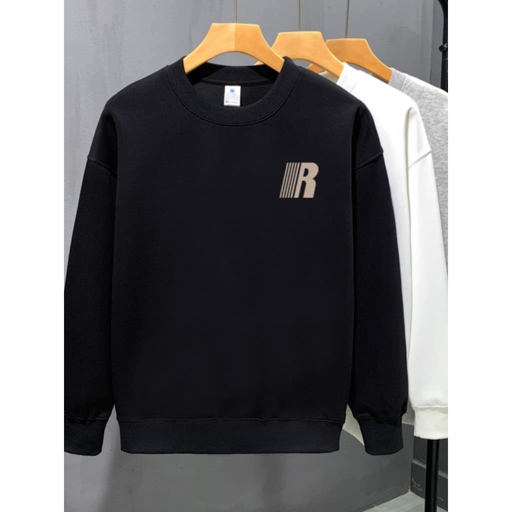 Americano Retro de manga comprida masculino em torno do pescoço moletom estilo preguiçoso solto 2026 novo estilo sem cap