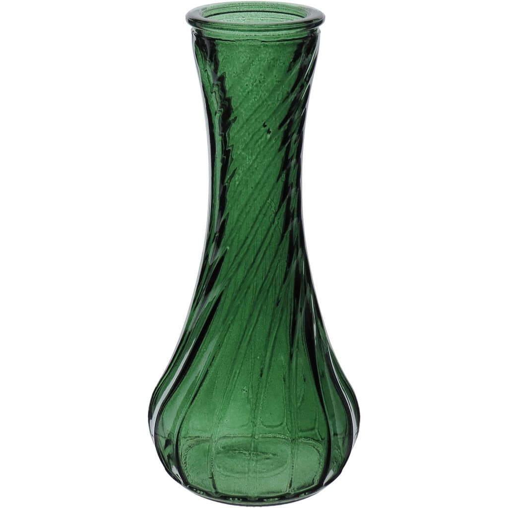 Vaso Decorativo Enfeite Planta Garrafa Vidro 15x7x7cm Verde Flores Suculenta Sala Jardim Casa