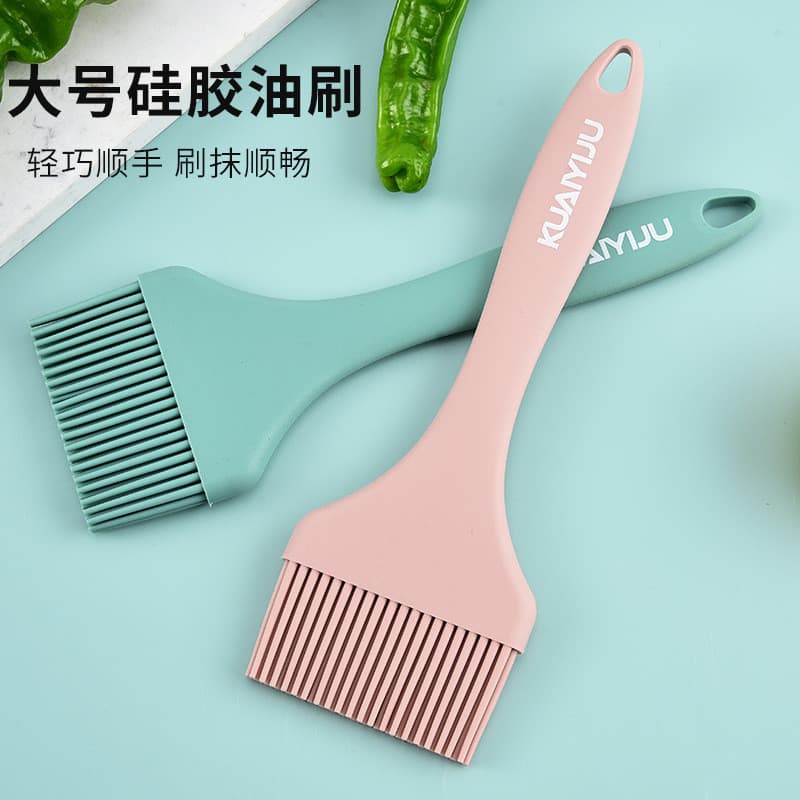 Pincel de silicone grande para óleo, para cozinha doméstica, para fazer panquecas, para churrasco, resistente a altas te