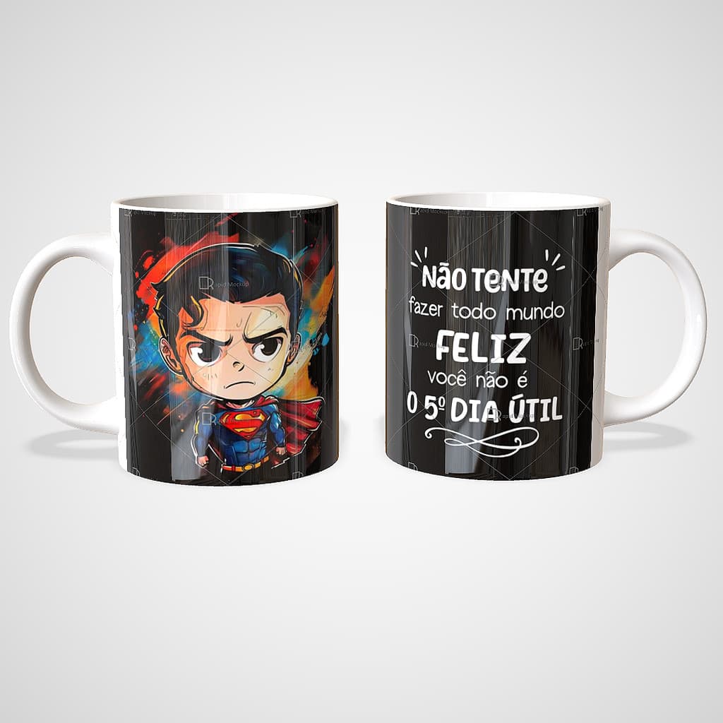 Caneca Frase Motivacional Todo mundo Feliz