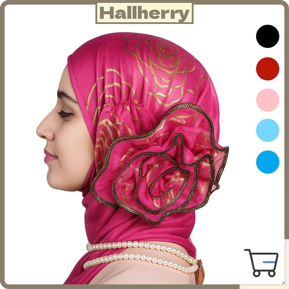 Bonés De Turbante HLLYHERRY , Chapéu Feminino Respirável Com Flor Bronzeada , Gorros De Cabelo Casuais Leves