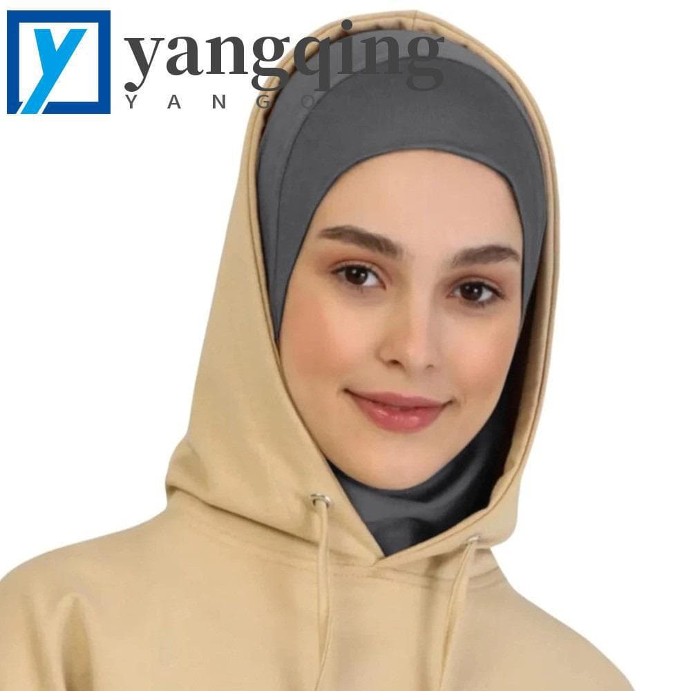 YANGQING Instant Hijab , Lenço Esportivo Leve E Respirável , Turbante De Cobertura De Pescoço Completo Com Design Simple