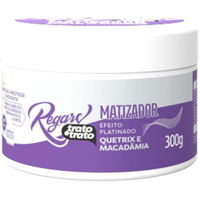 MASCARA MATIZADORA REGARV - EFEITO PLATINADO EM CABELOS LOIROS E GRISALHOS 300G