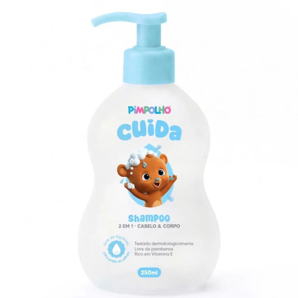 Sabonete Líquido Cabeça aos Pés e Shampoo Vitamina E 250ml Pimpolho