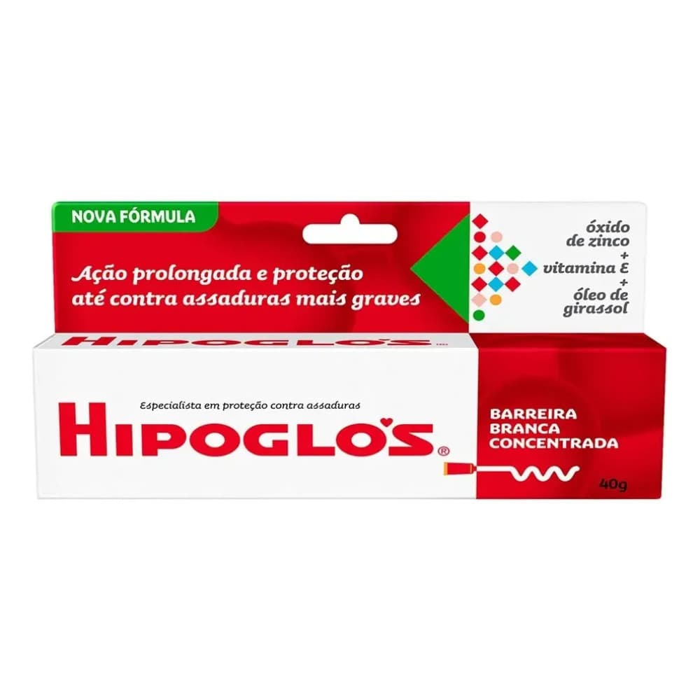 POMADA Branca Hipoglós 40g - Creme Barreira Preventivo Assaduras Original
