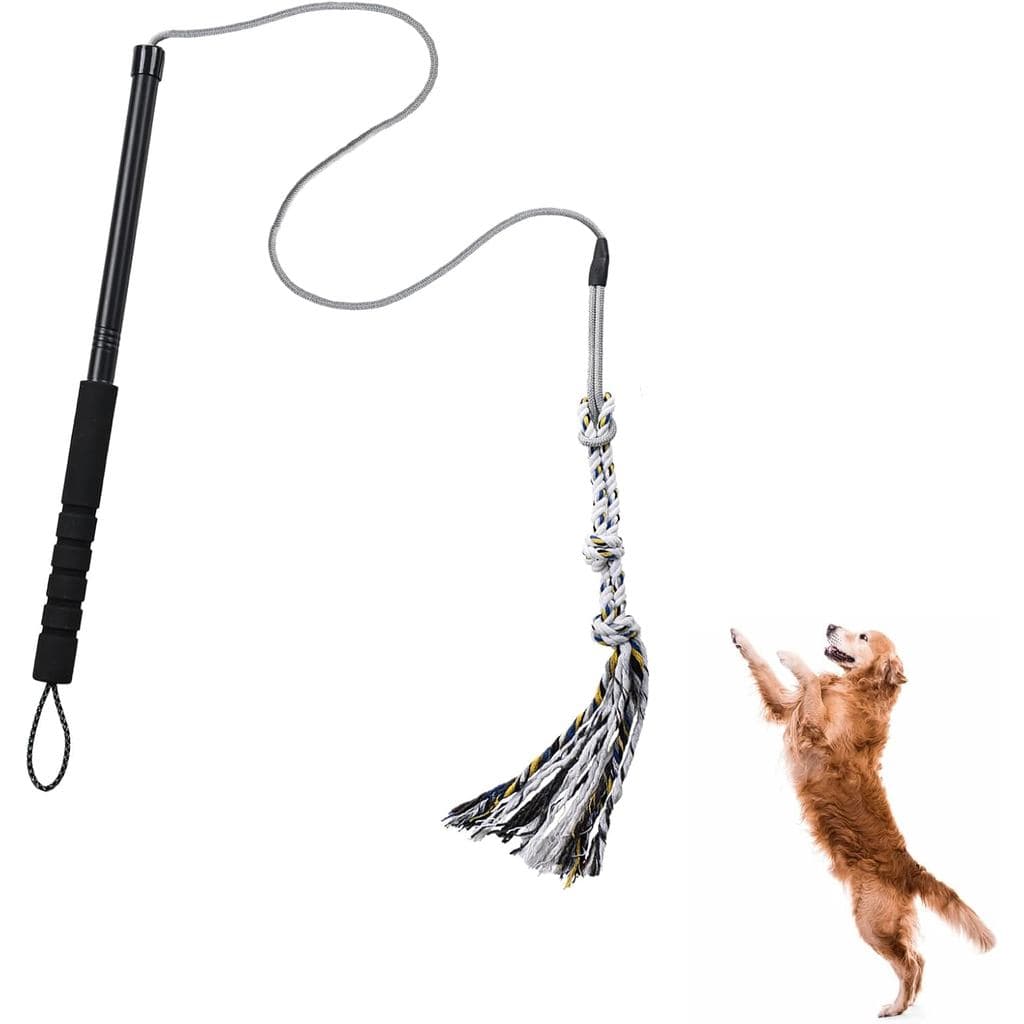 Vara de Brincadeira Pragmatist para Cães, Vara de Brincadeira para Cães Desmontável, Resistente e Robusta, Brinquedos pa