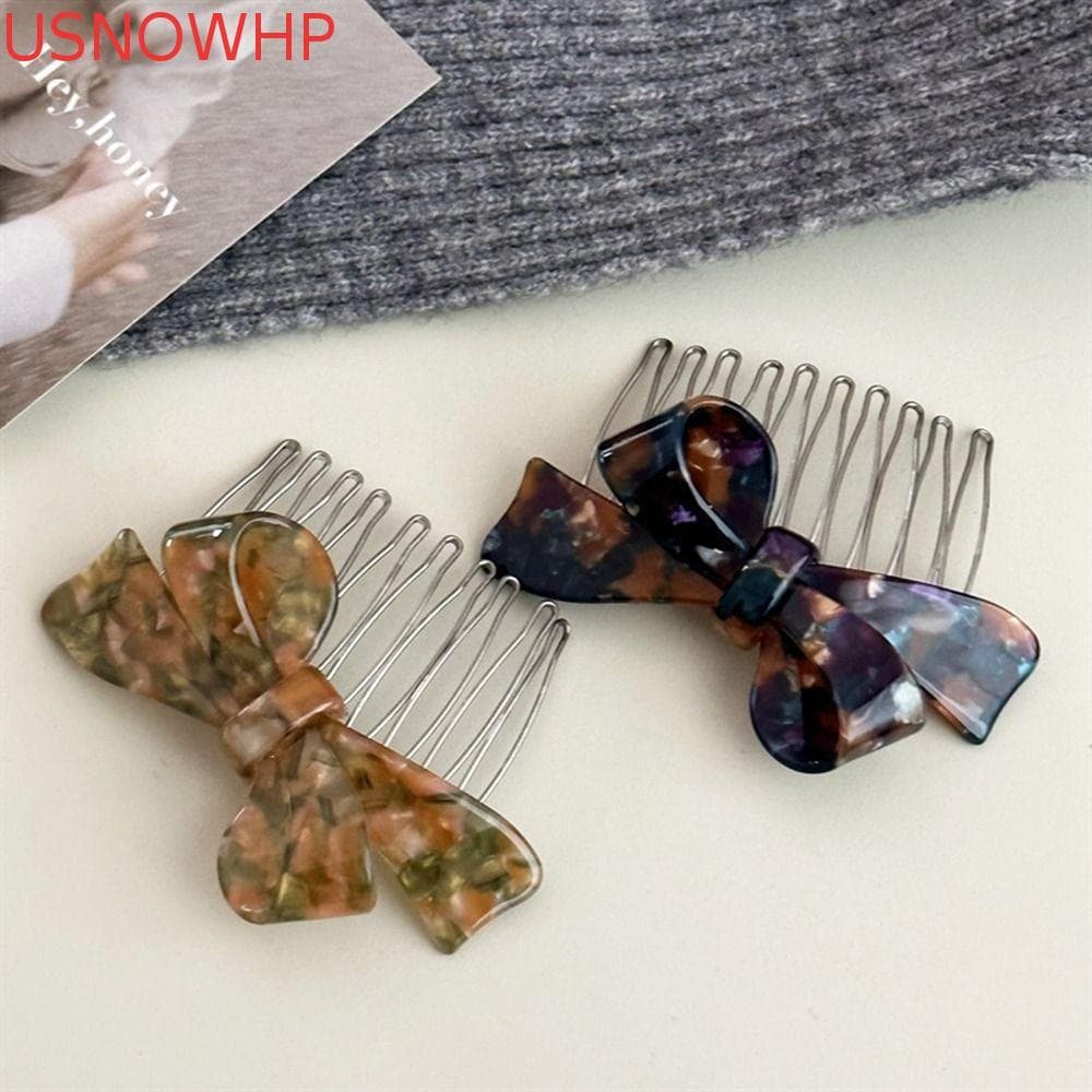 USNOWHP Presilhas Coreanas Sem Rastros , Grampos De Cabelo Para Meninas , Franja Fixa Vintage , Elegantes , Ácido Acétic