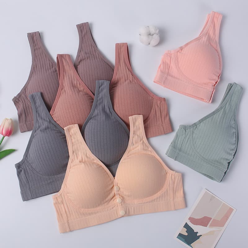 Sutiã de enfermagem reunindo sem flacidez colete de dormir estilo roupa interior para maternidade fivela frontal sem ane