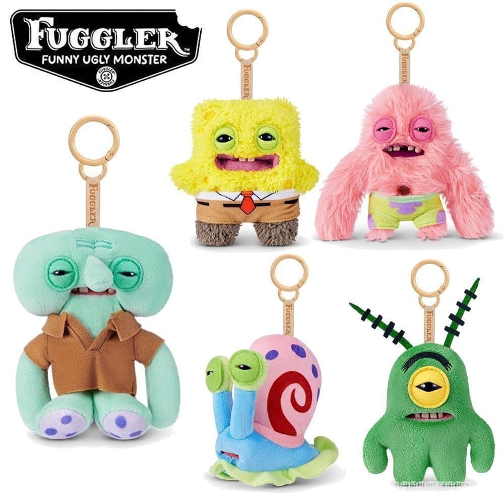 Chaveiros De Pelúcia Fugggler Bob Esponja E Patrick Star-Personagens Estranhos , Feios Adoráveis