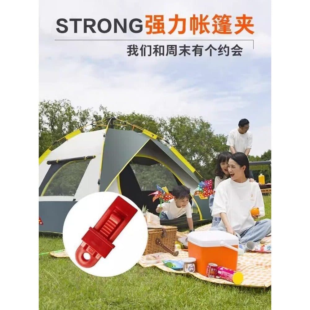 Clipe de fixação de pano à prova de chuva de lona acampamento ao ar livre tenda dossel fivela de fixação à prova de vent