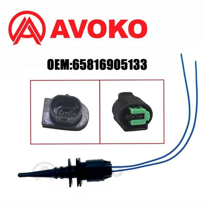 65816936953 Sensor E Plugue De Temperatura Do Ar Externo Para BMW E20 22 34 E30 E87 E88 E90 E92 F20 F6 F7 F10 F11 F22 F3