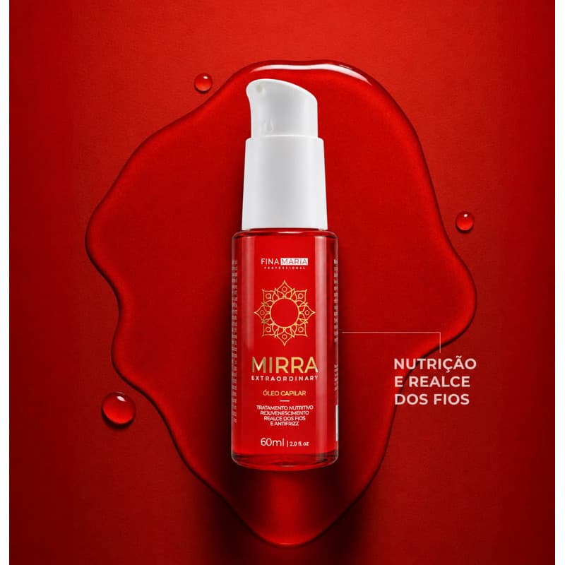 ÓLEO DE MIRRA CICATRIZANTE DE CUTÍCULAS 60ML | NUTRE E REALÇA | FINA MARIA PROFESSIONAL