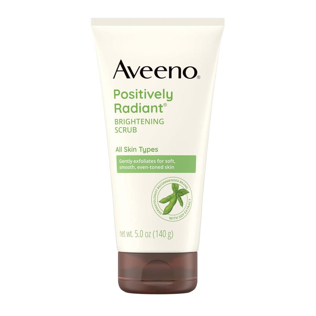 Aveeno Esfoliante Facial Diário Iluminador para uma Pele Positivamente Radiante, Suave com Extrato de Soja Rico em Hidra